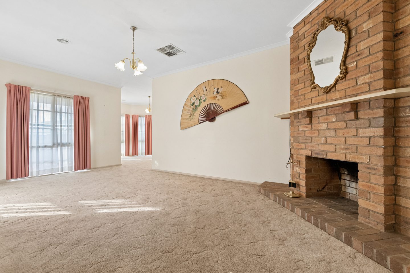 Lounge looking towards the bay-windowed room