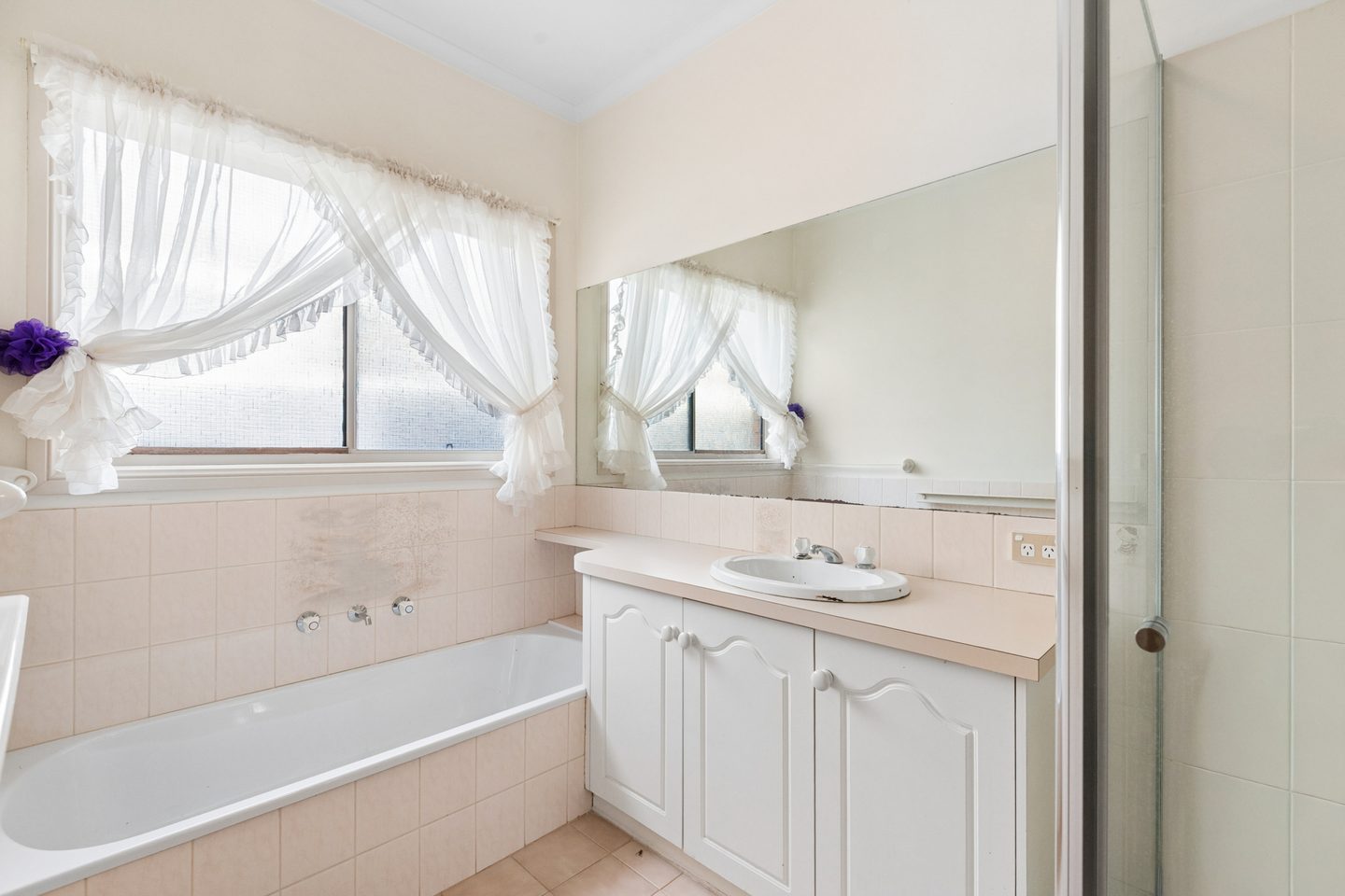 Family bathroom and bath